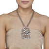 Kundan Silver Ghungroo Pendant