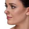 GOLD PLATED SARGAM RED GREEN STUDDED NOSE PIN