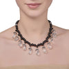 BLACK ONYX  CRYSTAL NECKLACE