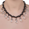 BLACK ONYX  CRYSTAL NECKLACE