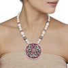 Silver Kundan Pearl Set