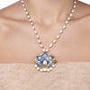 KUNDAN PEARLS ENAMEL NECKLACE