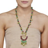 Kundan Green onyx Pendant