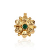 GOLD PLATED SARGAM GREEN STUDDED NOSE PIN