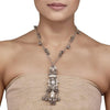 Kundan Silver Ghungroo Necklace