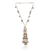 Kundan Silver Ghungroo Necklace
