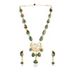 GOLD PLATED SHRUTIPAT GREEN KUNDAN NECKLACE SET
