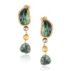 GOLD PLATED SHRUTIPAT GREEN KUNDAN NECKLACE SET