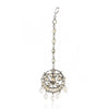 SILVER PLATED WHITE KUNDAN TIKA