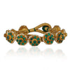GOLD PLATED HASTHAM GREEN KUNDAN BRACELET