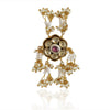 GOLD PLATED HASTHAM WHITE RED KUNDAN RING