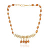 Gold Plated Baisakh Champagne  Choker  Set