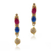 Gold Plated Celestial Ruby & Blue Onyx Choker Set