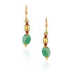 Gold Plated Tarana  Green Onyx String