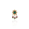 Gold Plated Green Kundan Nosepin