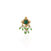 Gold Plated Green Kundan Nosepin