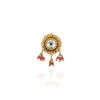 Gold Plated Kundan Ruby Nosepin