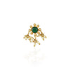 Gold Plated Green Onyx Nosepin