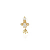 Eswari Gold Plated Zircon Nosepin