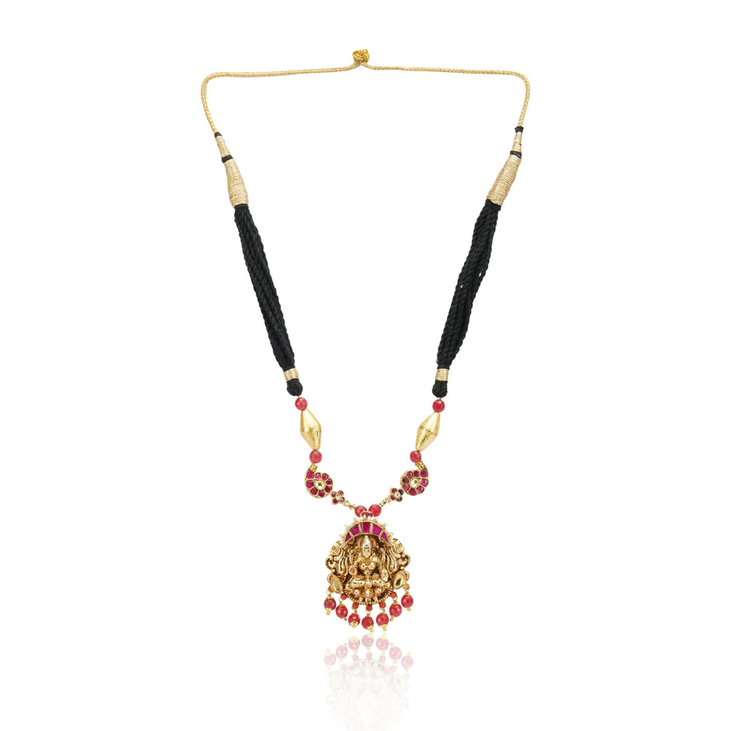 Gold Plated Sankrant Kudnan Temple Necklace Set