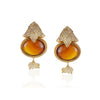 Gold Plated Taraash Citrine Zircon Necklace Set