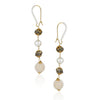 Gold Plated Kundala  Marcasite Earrings