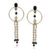 Gold Plated Kundala Tassel Chandelier Earrings