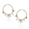 Gold Plated Kundala Kundan Pearl Chandbali Earrings