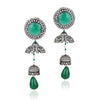 Silver Plated Kundala Victorian Earrings