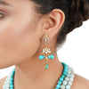 Gold Plated Poorak Turquoise Kundan Necklace Set