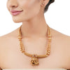 Gold Plated Poorak Kundan Folklore Necklace Set