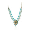 Gold Plated Poorak Turquoise Kundan Necklace Set