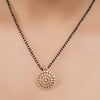 Gold Plated Zircon Circle Mangalsutra