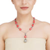 DOR CORAL ZIRCON NECKLACE
