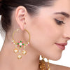 Kundan Flower Hoop Bali