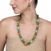 Green Onyx Gold bead Set