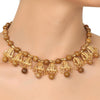 GOLD PLATED PURNA BROWN NECKLACE SET
