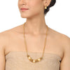GOLD PLATED PURNA PEARL NECKLACE SET