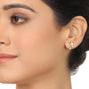 GOLD PLATED PURNA CORAL ZIRCON NECKLACE SET
