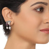 SILVER PLATED PURNA WHITE ZIRCON NECKLACE SET