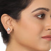GOLD PLATED PURNA PINK STUDDED NECKLACE SET