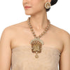 Gold Plated Deva Yakshini Pearl Kundan Set