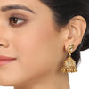 Gold Plated Deva Lakshmi Zircon Necklace Set