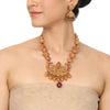 Gold Plated Deva Peacock Necklace Set