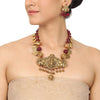 Gold Plated Deva Ganapati Necklace Set