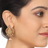 Gold Plated Deva Lakshmi Coral  Necklace Set