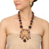 Gold Plated Deva Lakshmi Rudraksh Necklace Set