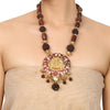 Gold Plated Deva Lakshmi Rudraksh Necklace Set