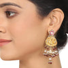 Gold Plated Deva Lakshmi Kundan Earrings
