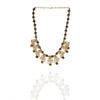 GOLD PLATED PURNA BROWN NECKLACE SET